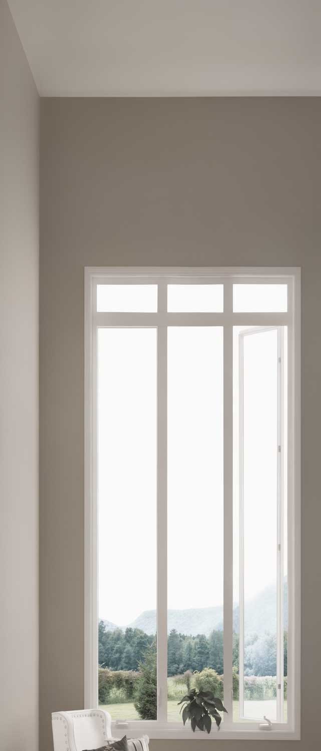 Classic double hung vinyl windows installed for Lawrenceville Georgia residential homes